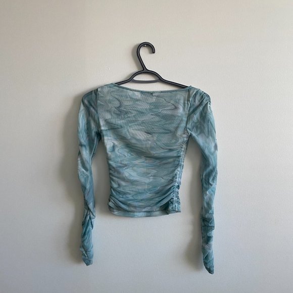 Long Sleeve Mesh Top - Picture 2 of 4